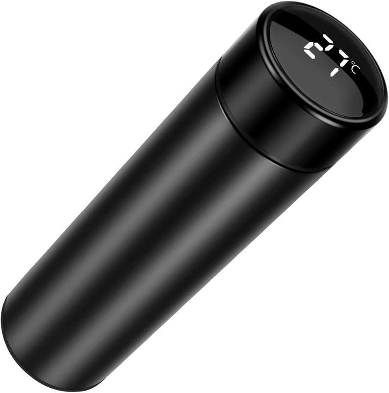 Stainless Steel 500 ML Smart Water Bottle with LED