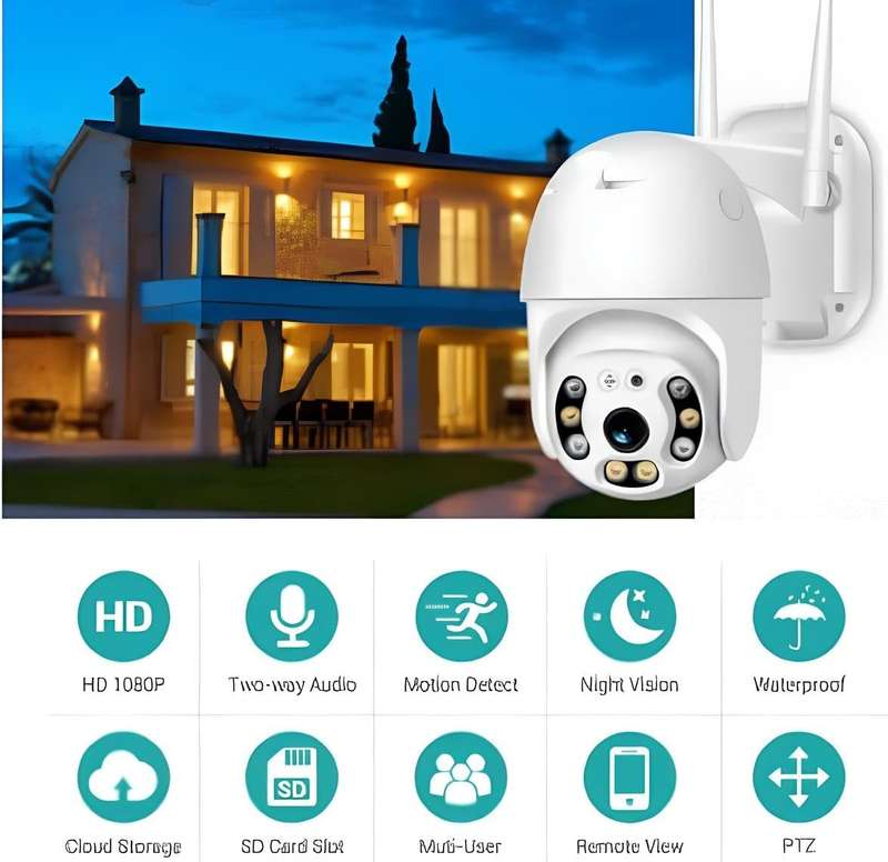 SMART WIFI CAMERA WITH 1080P FULL COLOR AND IP66 PROTECTION RATING