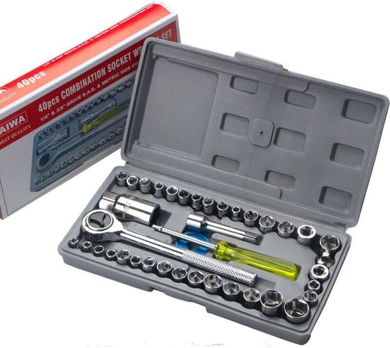 Aiwa 40 Pieces Combination Socket Wrench Set