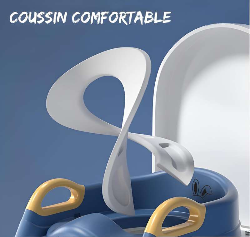 Toilet Trainer for Children with Ladder - Comfortable and Secure Adaptor for Potty Training