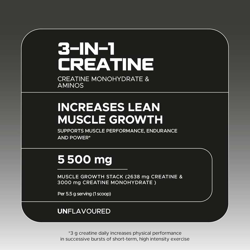 USN BlueLab Peanut Buttercup Flavour Premium Whey Protein Powder 1 Kg PLUS USN 3-in-1 Creatine 200g
