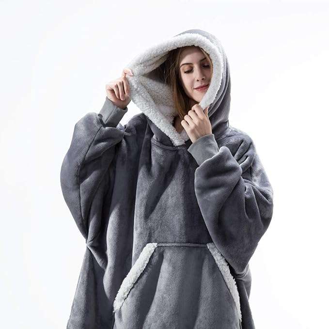 Grey 1.1m Huggie Hoodie
