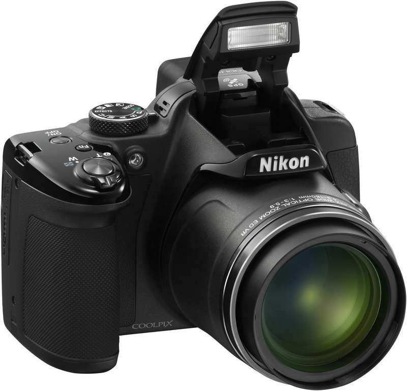 Nikon Coolpix P520 Camera - Black (18.1MP, 42xZoom, 24mm Wide Lens) 3.2 inch LCD Digital Camera