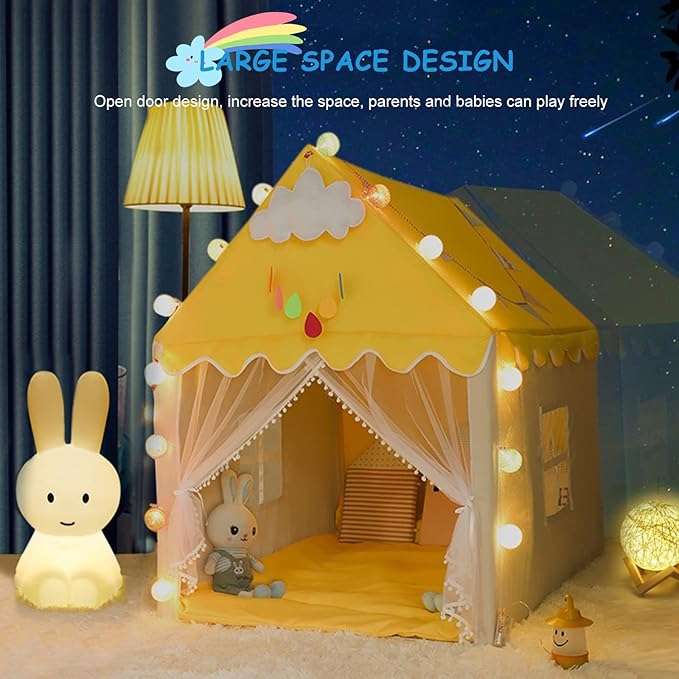 Fun Kids Indoor Outdoor Large Space Tent Playhouse