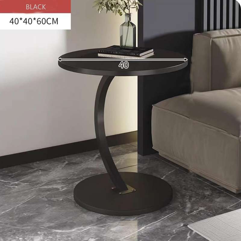 Coffee Table Round Small Side Table C Shape