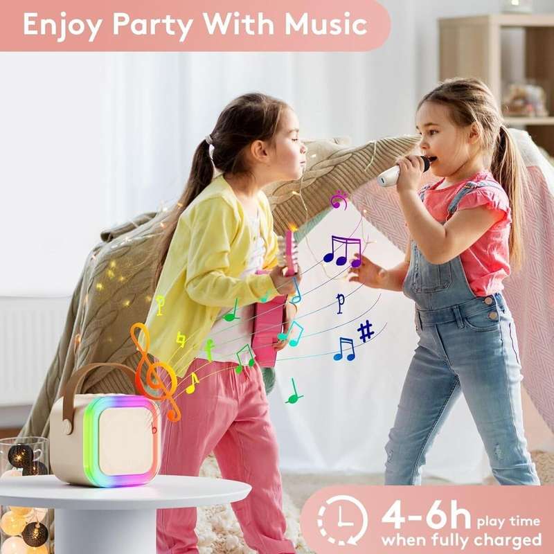 COLORFUL KARAOKE PORTABLE RGB MINI SPEAKER