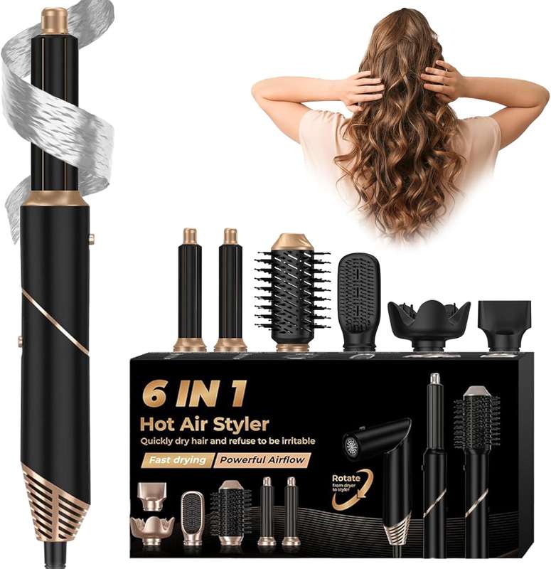 6 IN 1 Collapsible Hot Air Brush