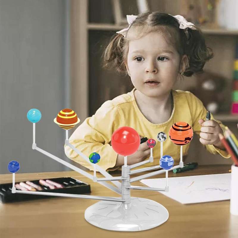 Solar System Kit - Science Kits For Kids Age 5 | Planet Toys For Kids, Solar System Model Making Kit