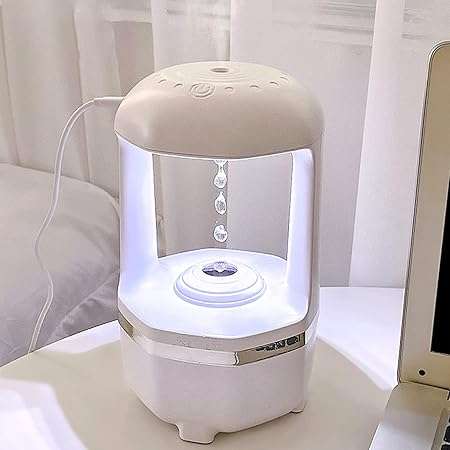 Anti-gravity Water Droplet Humidifier, Bedroom Office Desktop Smog Visible USB Humidifier, Home Bedr