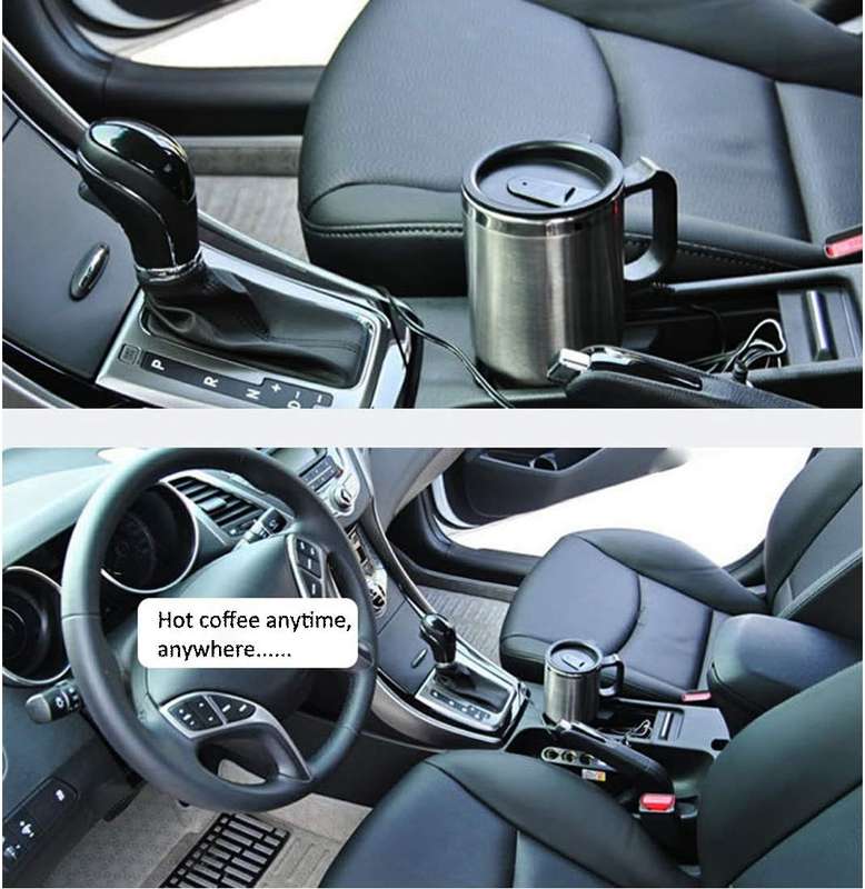 12V Car Heating Cup Car Heated Mug