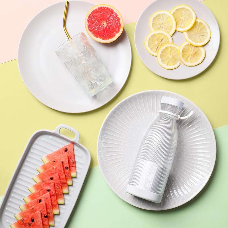 500ml portable juicer cup USB rechargeable blender smoothie mixer