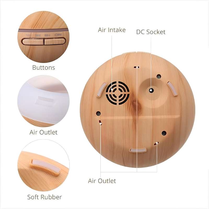 AROMA DIFFUSER 7 COLOR LED AROMA HUMIDIFIER