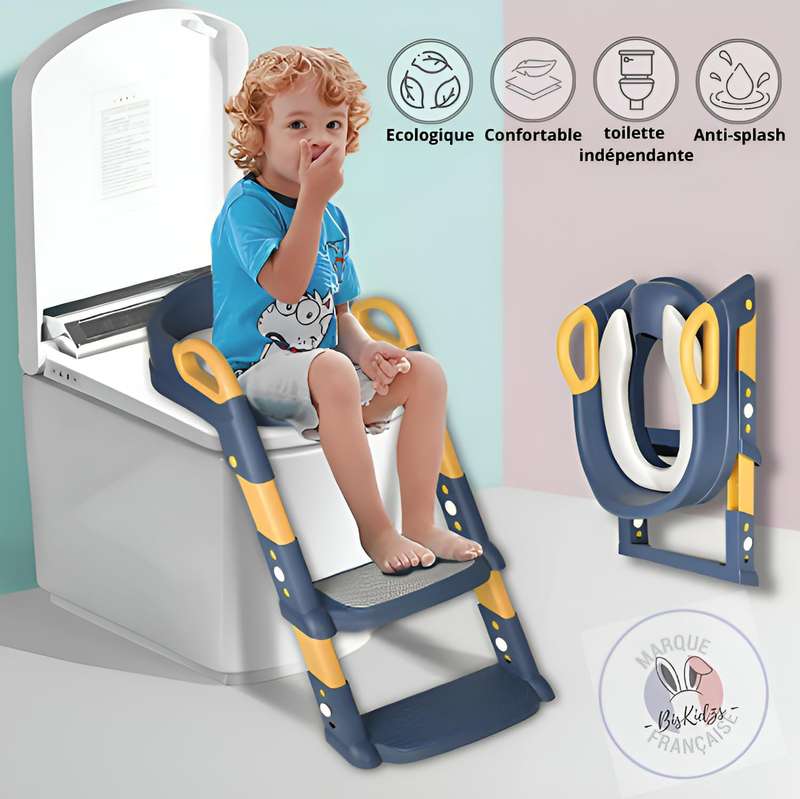 Toilet Trainer for Children with Ladder - Comfortable and Secure Adaptor for Potty Training