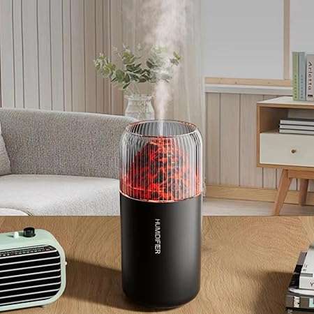 Mini humidificador de volcán, humidificador de escritorio personal USB para automóvil, oficina, dorm