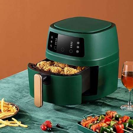 8L Fryer, LCD Smart Touch, 8 Function Menus, 5 Large Capacity, All Kinds of Oil-Free Frying (Color :