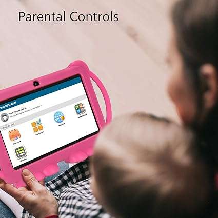 Kids Tablets,Kids Edition Tablet 7 Inch HD,Parental Control,Android 8.1 GMS,16GB,Quad Core,Pink Kid