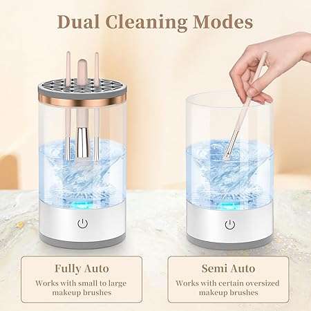 Electric Makeup Brush Cleaner, Fast Efficient Machine for Deep Cleaning of All Types of Brushes, Por