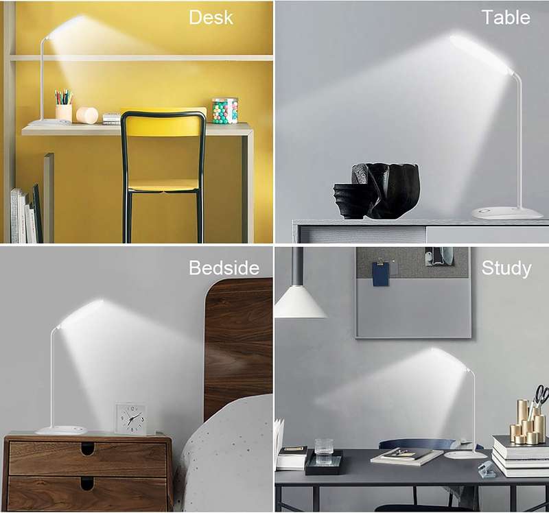 Rechargeable LED desk lamp with 3 level brightness