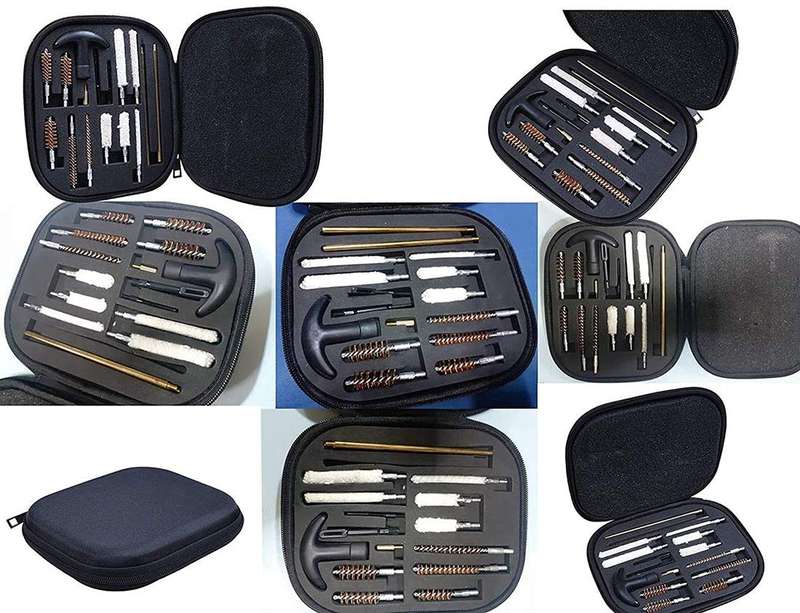 Universal Pistol Gun Cleaning Kit Barrel Brushes Tools for Most Caliber Handguns
