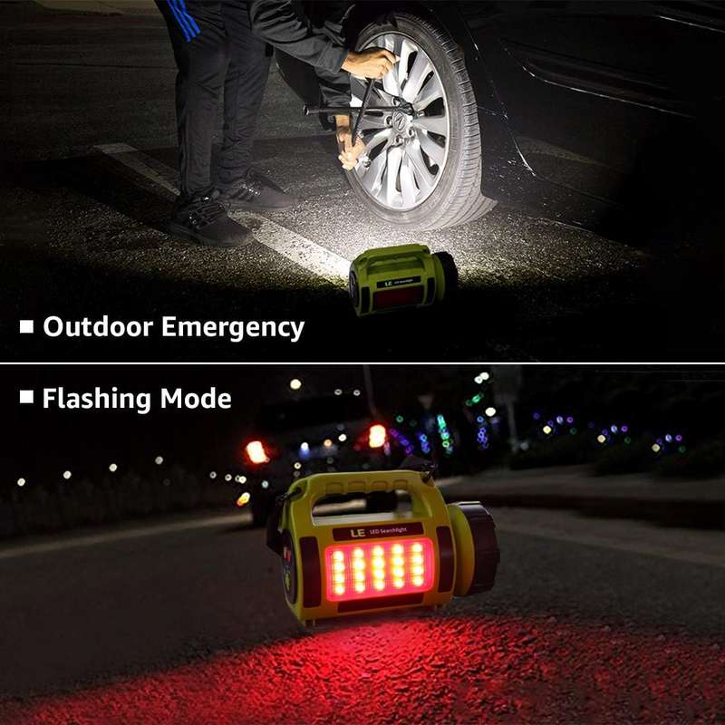 Solar rechargeable hand hold camping lamp with 40 LED beads