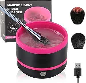 Electric Makeup Brush Cleaner Machine, Quick Cleaning Make Up Brush Washing Tool, Fast Spin and Clea