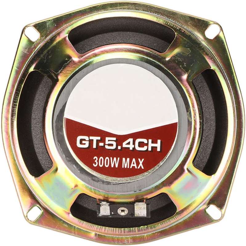 GT-5.4CH 5in Car Coaxial Speaker, 300W 4 Ohms 93dB Sensitivity Midrange Loudspeaker.