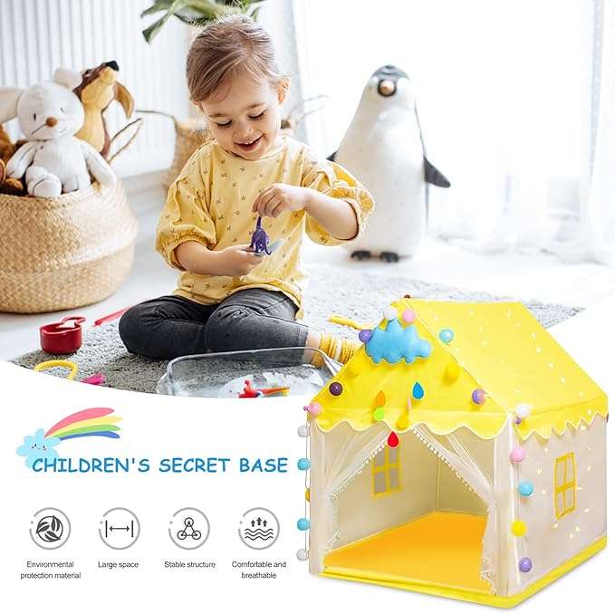 Fun Kids Indoor Outdoor Large Space Tent Playhouse