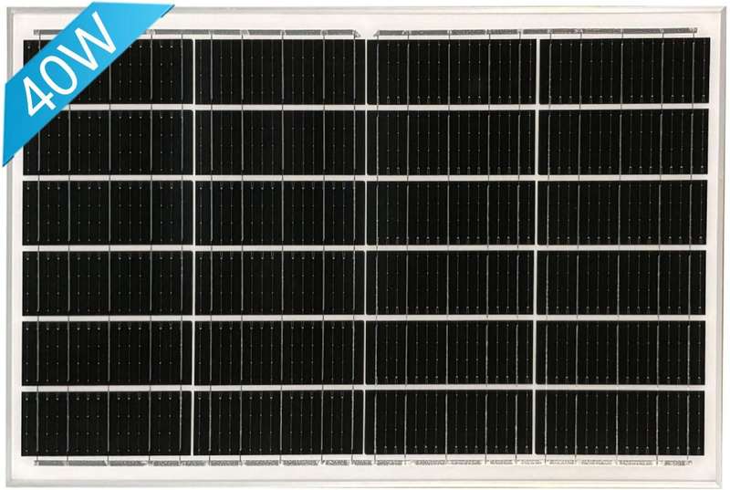 Monocrystalline 40W Solar Panel 54x63cm
