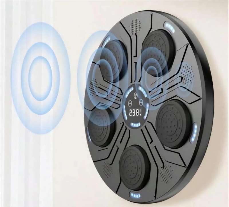 Wall-Mounted Electric Music Boxing Punch Machine With Gloves For Adults