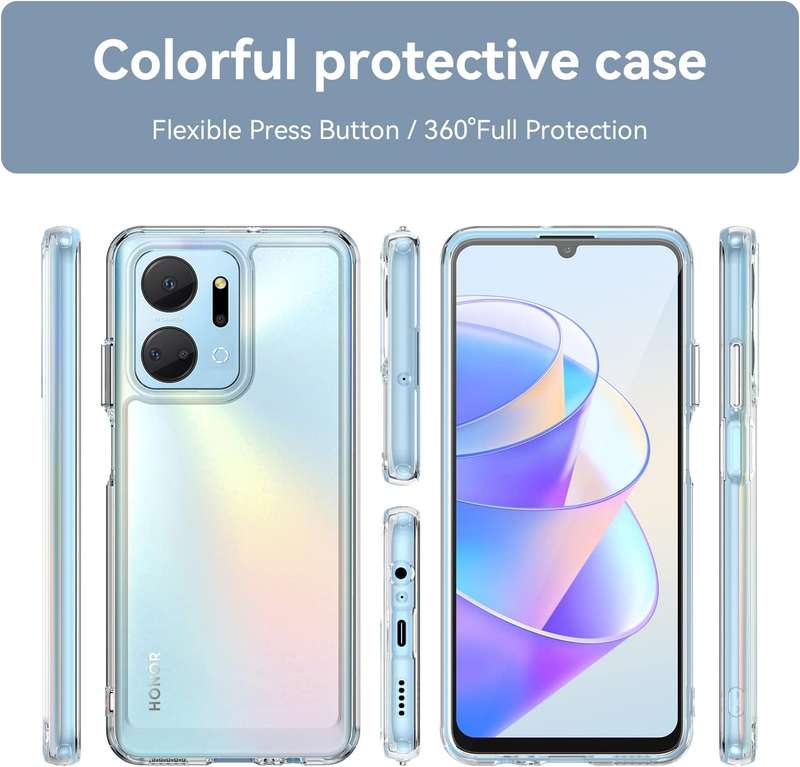 TPU back cover shockproof silicone bumper case cover for Honor X7a