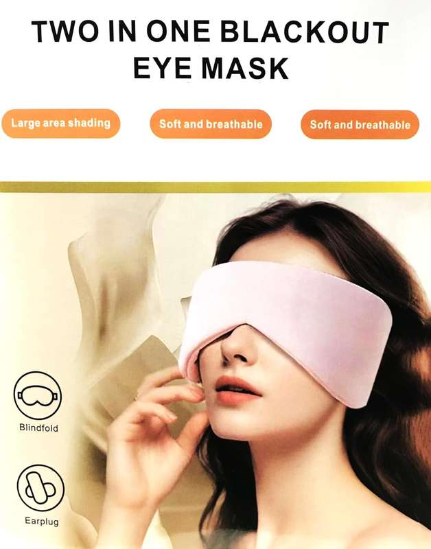 Sleeping Eye Mask, Cool Blackout Sleeping Eye Mask, Double-sided Sleeping Eye Mask