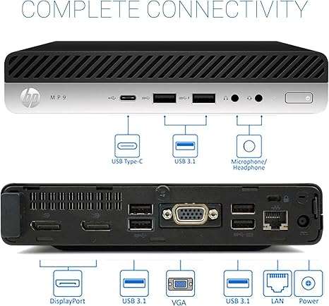 HP MP9 G4 Retail System - Mini MFF Core i3 8th Gen 128GB 8GB -WiFi