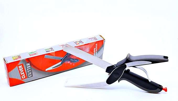 PCC Clever Food Choppers Knife Cutter For Kitchen, 6-in-1 Multipurpose Vegetable Fruit Slicer Cutter