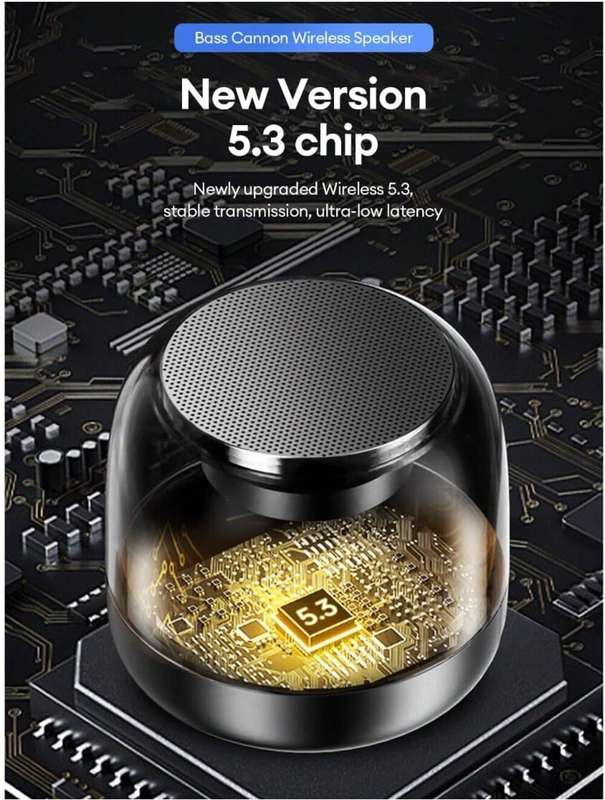 DZ-018 Portable Bluetooth Wireless Speaker with RGB Lighting