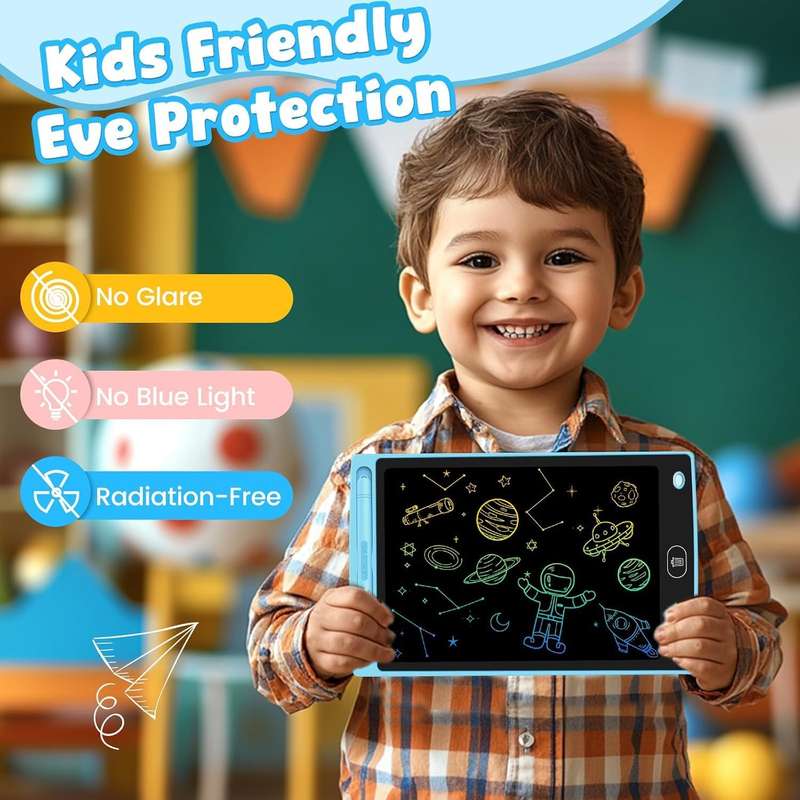 16" CHILDRENS'S LCD ERASABLE AND REUSABLE DOODLE WRITING TABLET - SET OF 3
