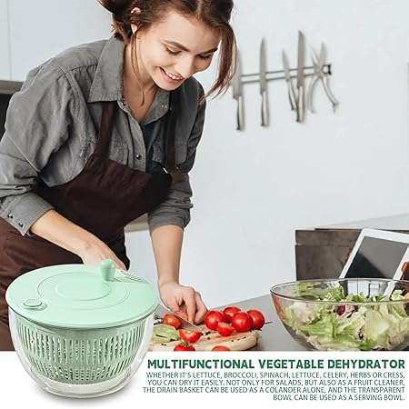 Dryer Large Capacity Transparent Vegetable Dryer Spinner