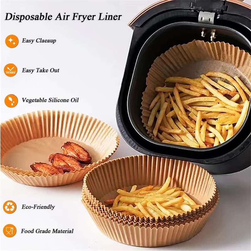 50 pcs Round Liners Disposable 200mm x 40mm