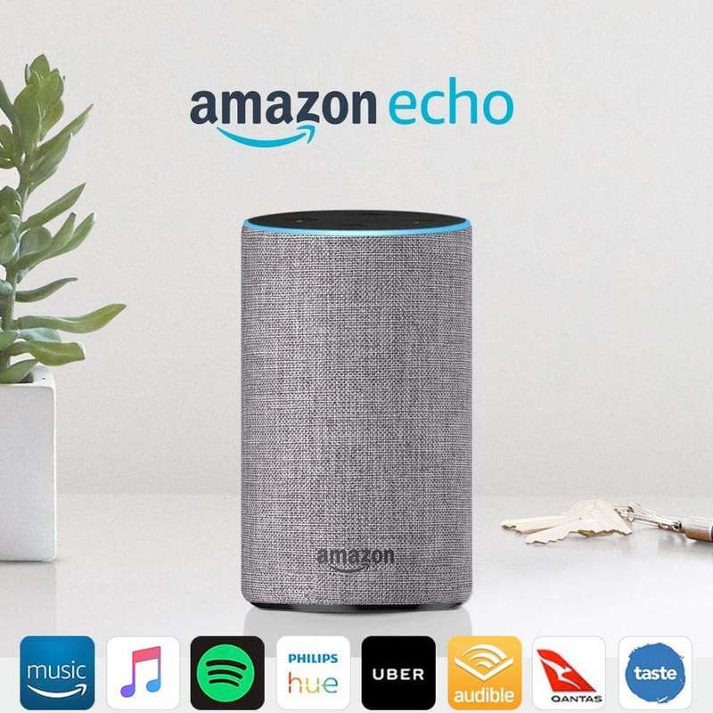 Amazon Echo (Gen 2) - Pack of 2 (Stereo Pair)