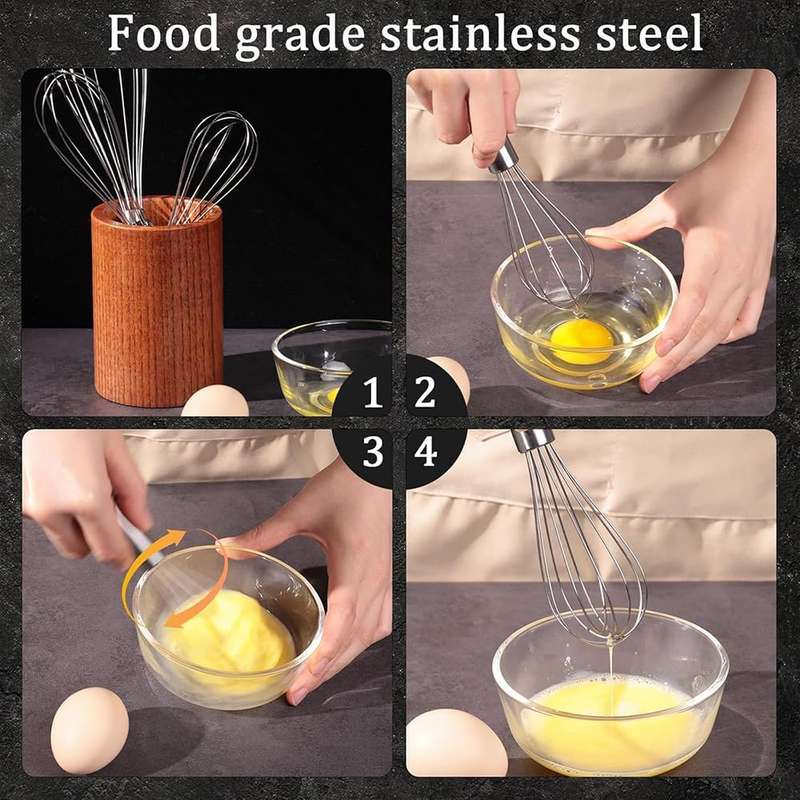 Stainless Steel Balloon Shape Wire Whisk/Egg Beater