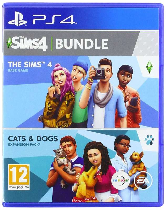 The Sims 4 Plus Cats and Dogs Bundle (PS4) Playstation 4 Standard Edition - Brand new sealed