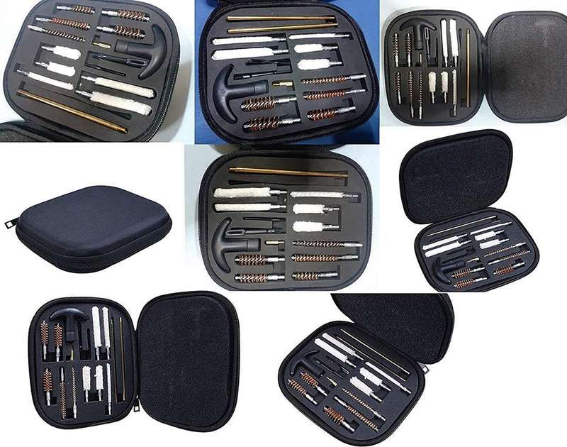 Universal Pistol Gun Cleaning Kit Barrel Brushes Tools for Most Caliber Handguns