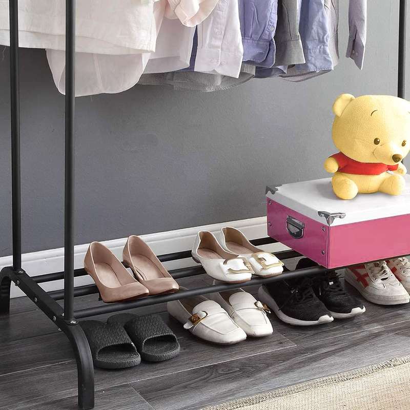 Double Pole Clothing Storage Rack
