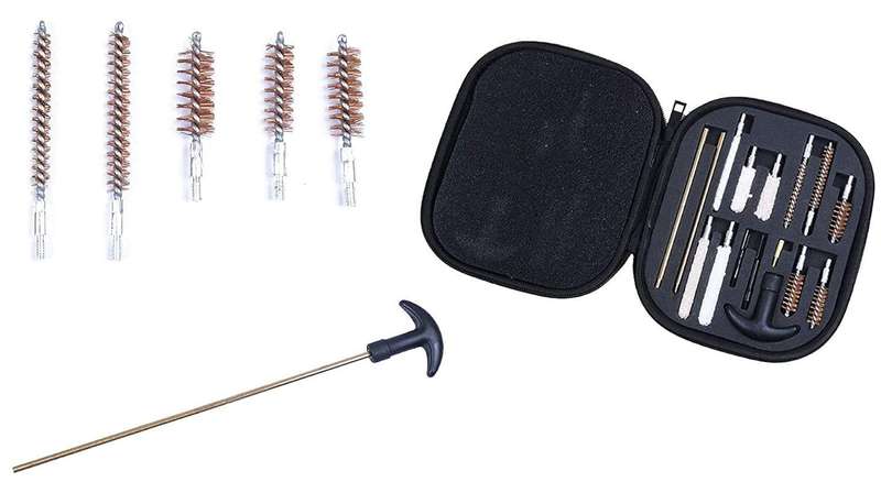 Universal Pistol Gun Cleaning Kit Barrel Brushes Tools for Most Caliber Handguns