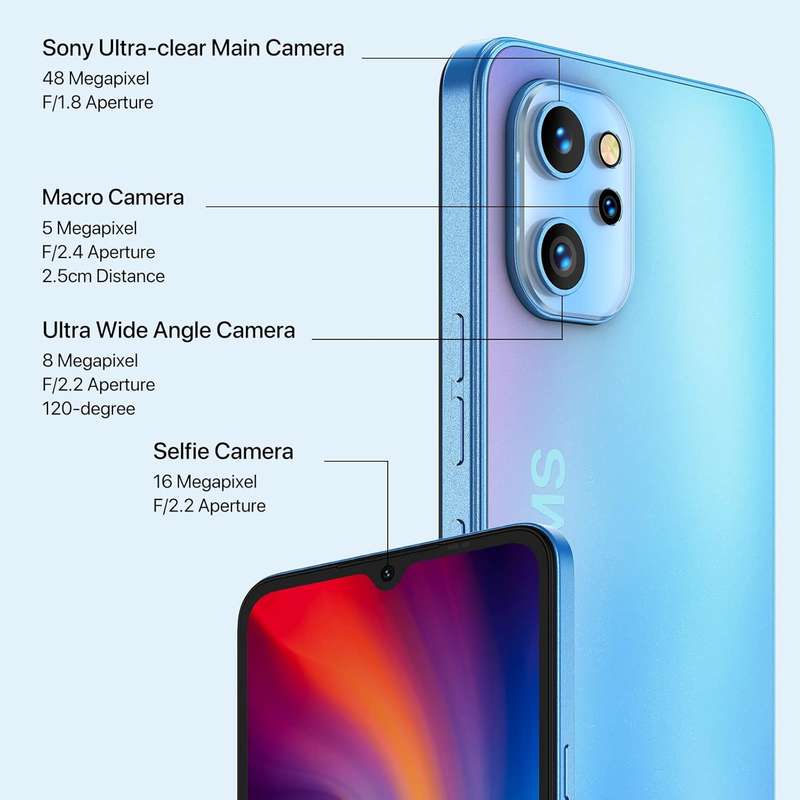 UMIDIGI A13 Pro4+128GB) Unlocked Cell Phone, Android 11 NFC Smartphone, 5150mAh Battery