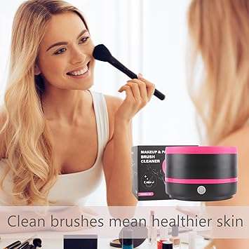 Electric Makeup Brush Cleaner Machine, Quick Cleaning Make Up Brush Washing Tool, Fast Spin and Clea