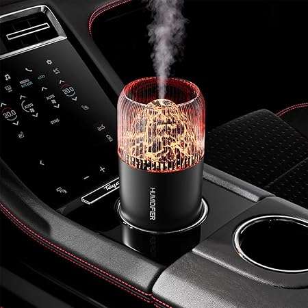Mini humidificador de volcán, humidificador de escritorio personal USB para automóvil, oficina, dorm
