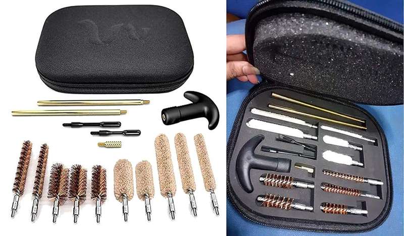 Universal Pistol Gun Cleaning Kit Barrel Brushes Tools for Most Caliber Handguns