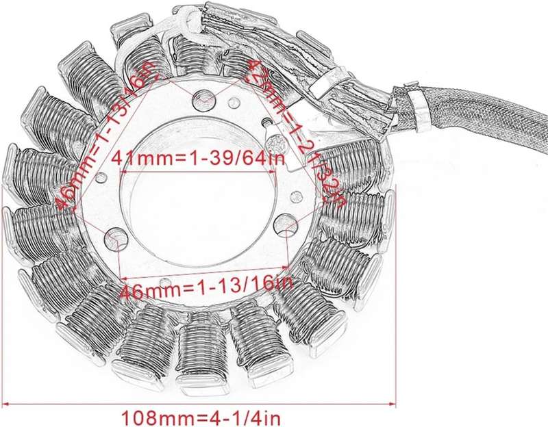 Motorcycle Magneto Generator Stator Coil Compatible With Suzuki GW250 Inazuma GW 250 MAGNETO GSXR250