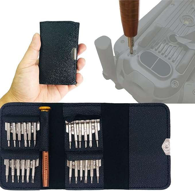 25 in 1 Screwdriver Set Precision Repair Tool Kit Screw Driver for Mobile PC Camera Watch + Case