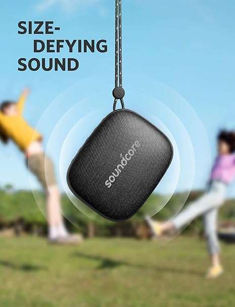 Anker Icon Mini, Waterproof Bluetooth Speaker with Explosive Sound, IP67 Wcore